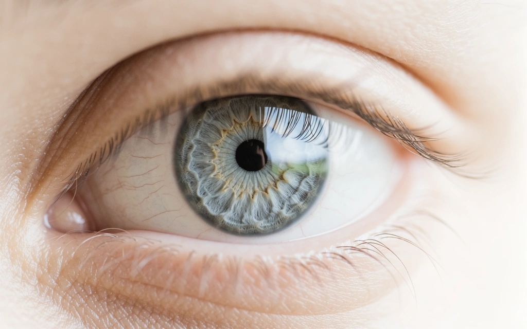 Détail d'un regard sain