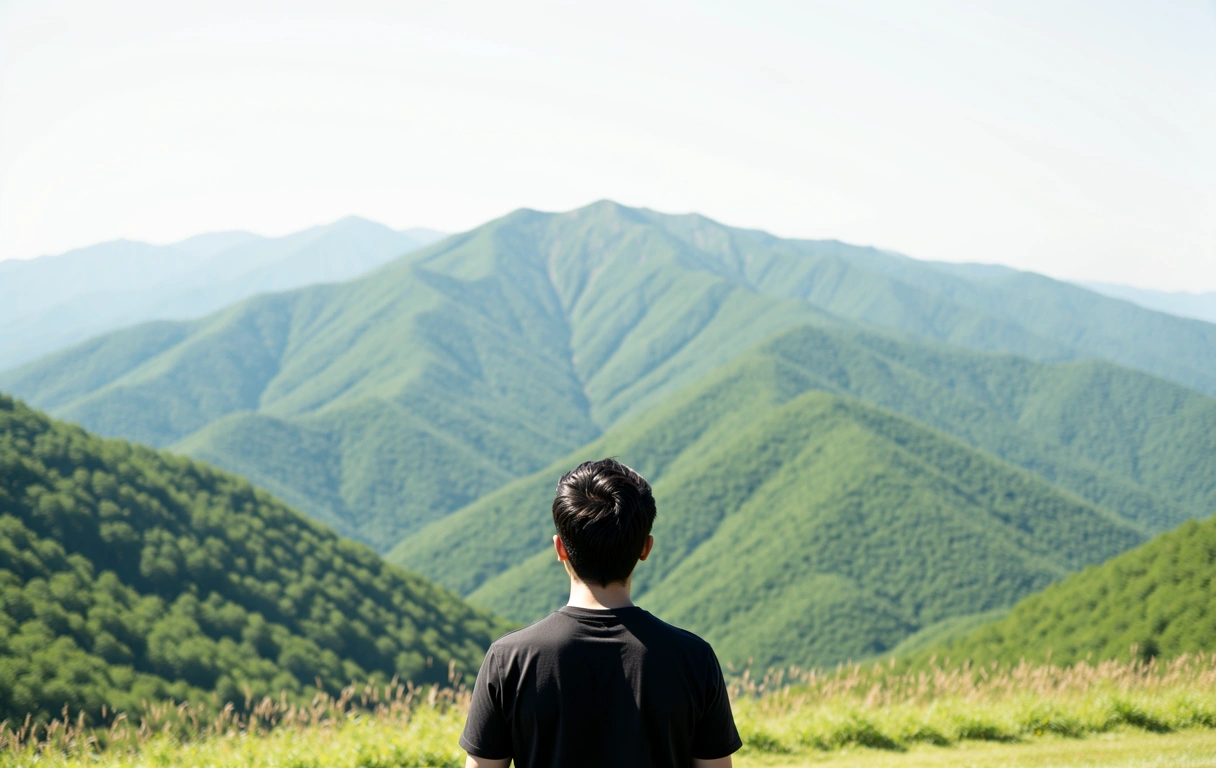 Vision claire d'un paysage naturel