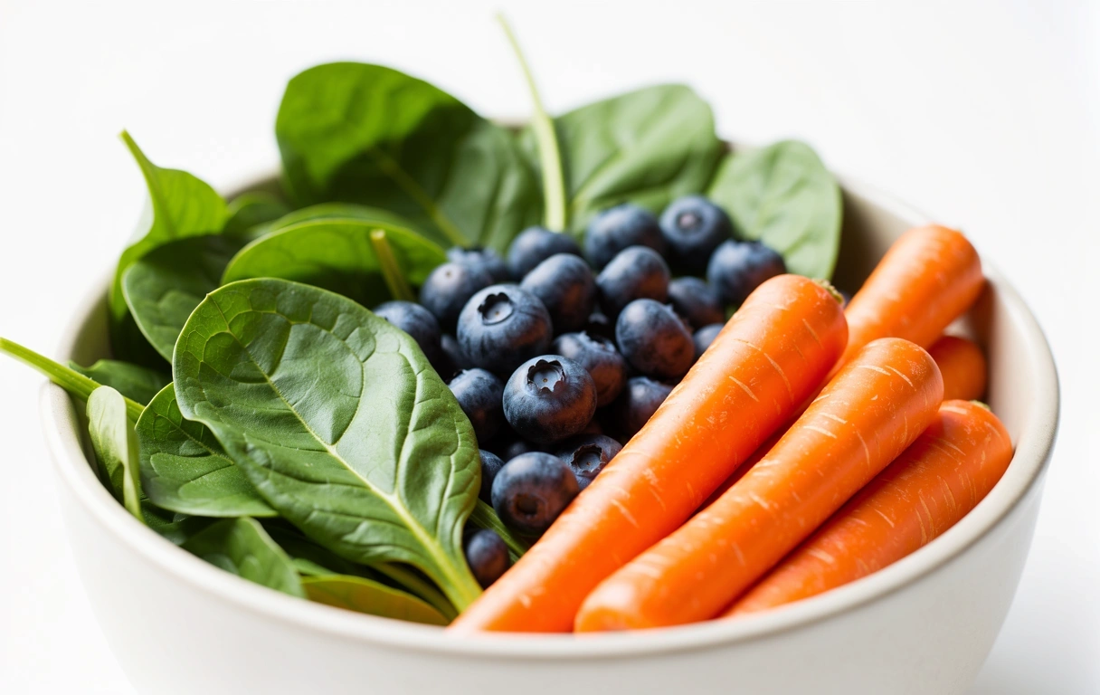 Ingrédients naturels riches en nutriments pour la vue